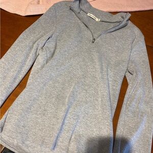 Fashionnova grey quarter zip top